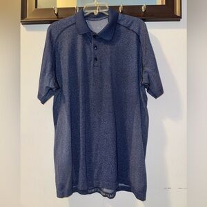 Lululemon Men's Vent Blue Golf Polo Shirt Size XL